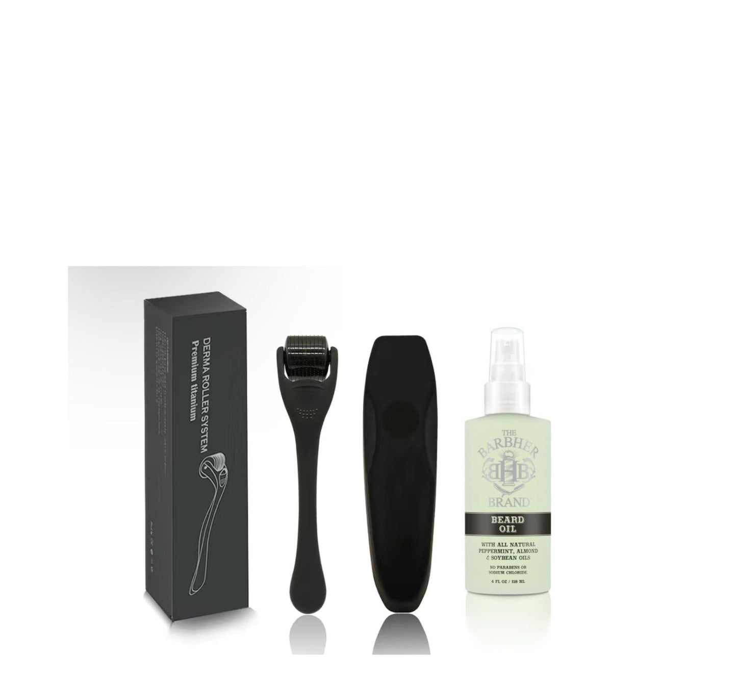 Beard Oil & Derma Roller Travel Set - The Barbher Brand