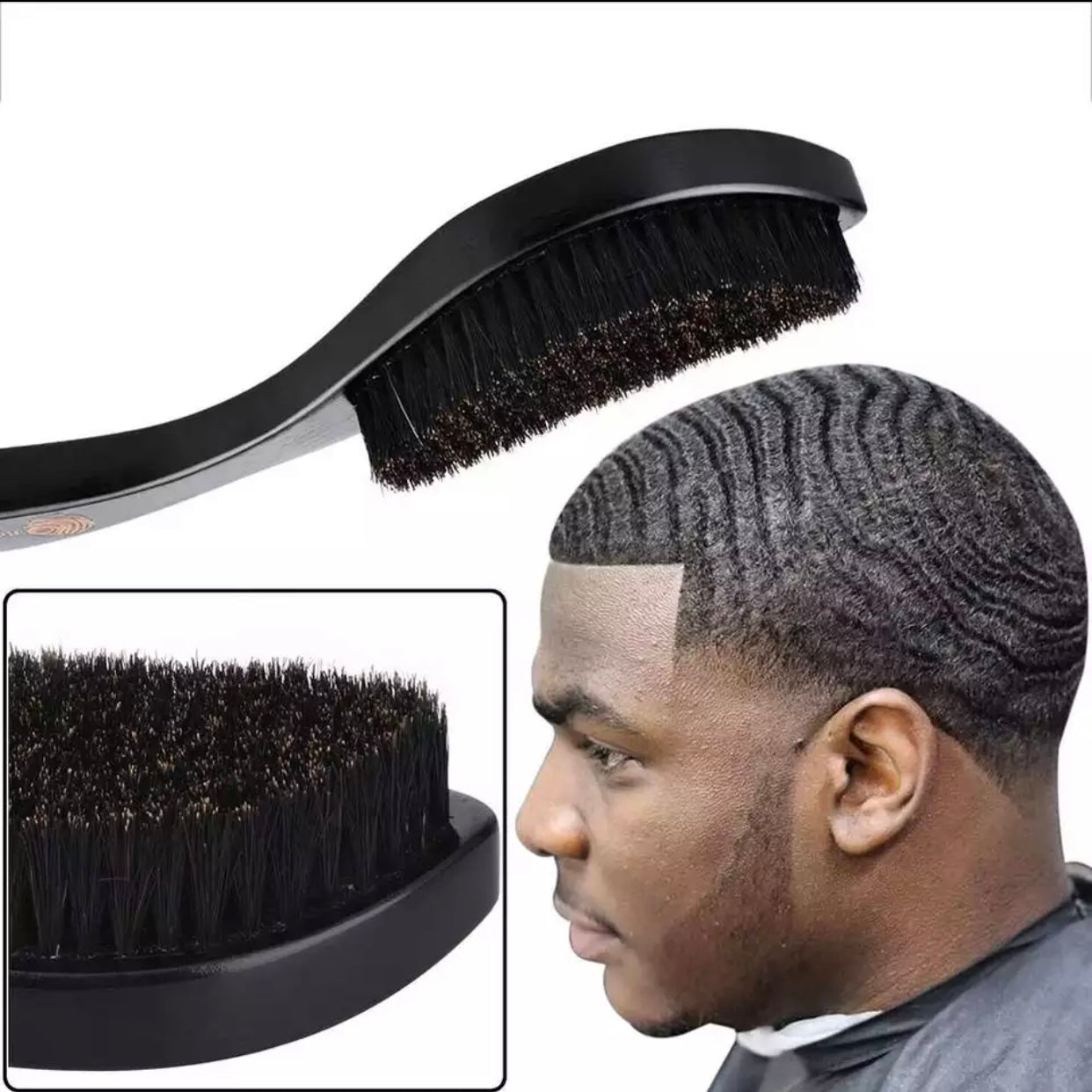Curved Wave Brush - The Barbher Brand